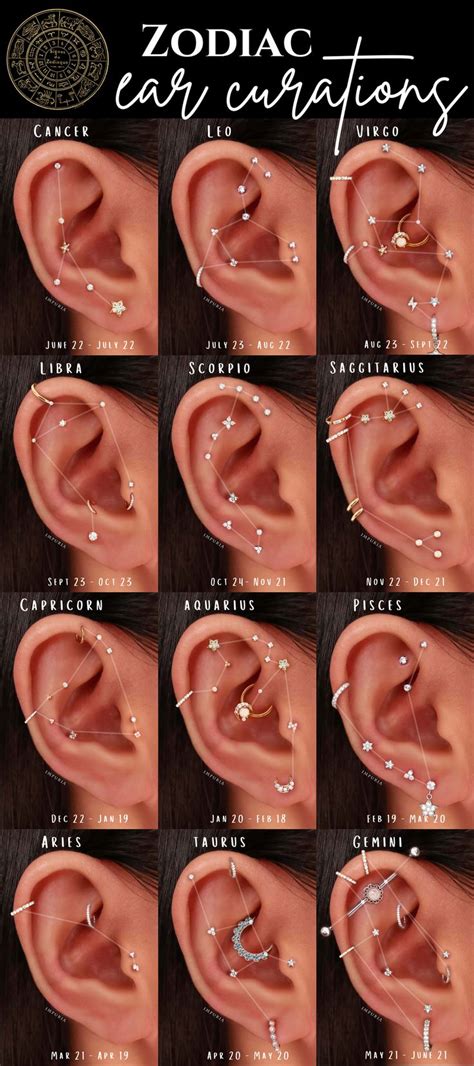 zodiac ear piercings.